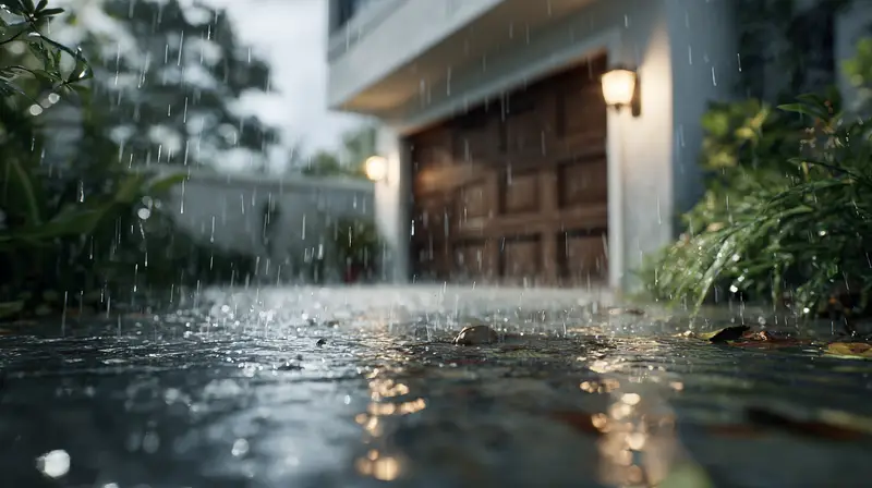 empêcher l’eau de passer sous une porte de garage