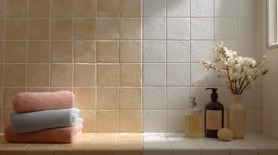 Idée de peinture pour carrelage de salle de bain