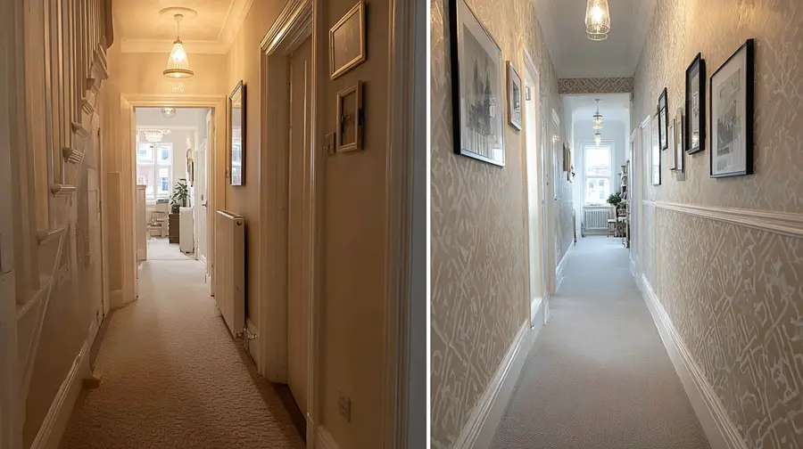 papier peint couloir transformation 3