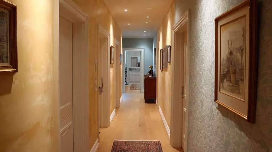 papier peint couloir transformation 5