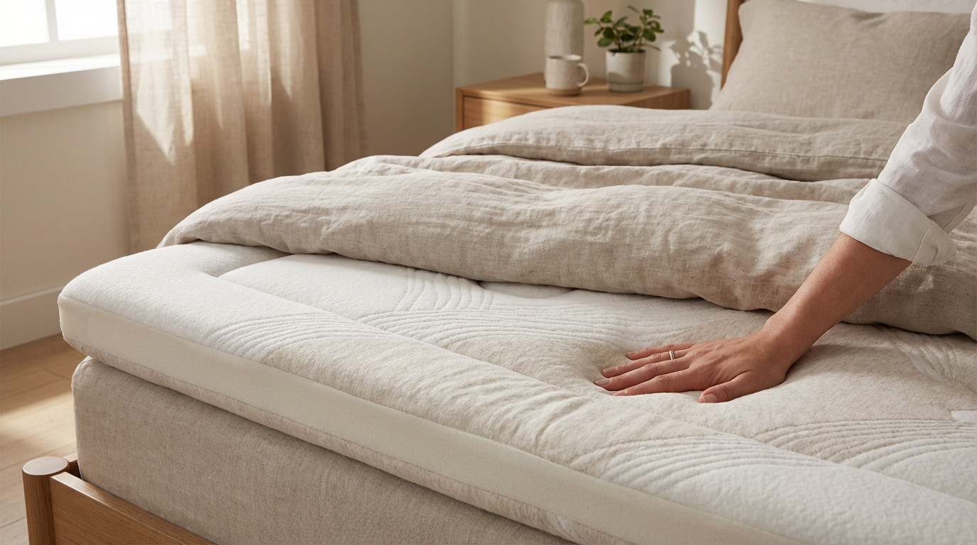 conforto luxuoso do topper de colchao