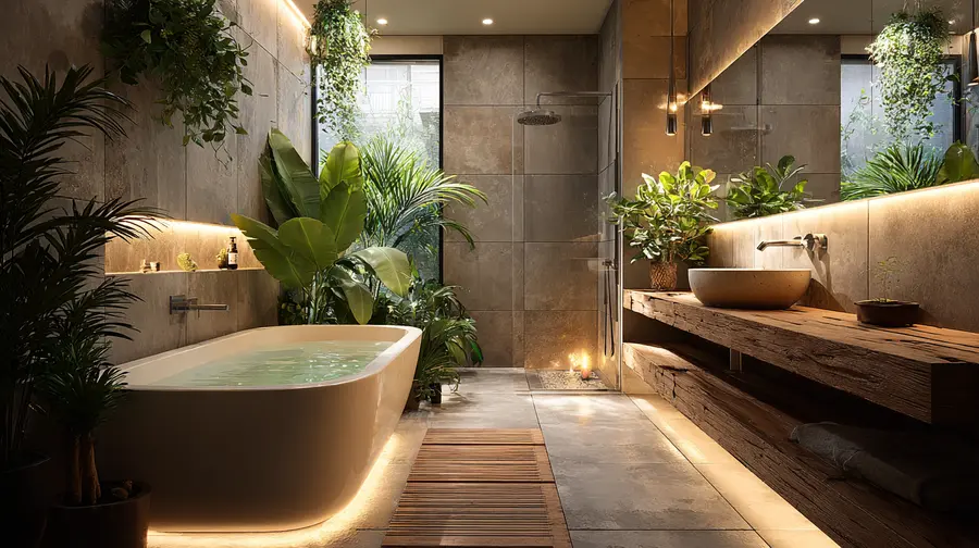 salle bain baignoire personnalisee nature 4