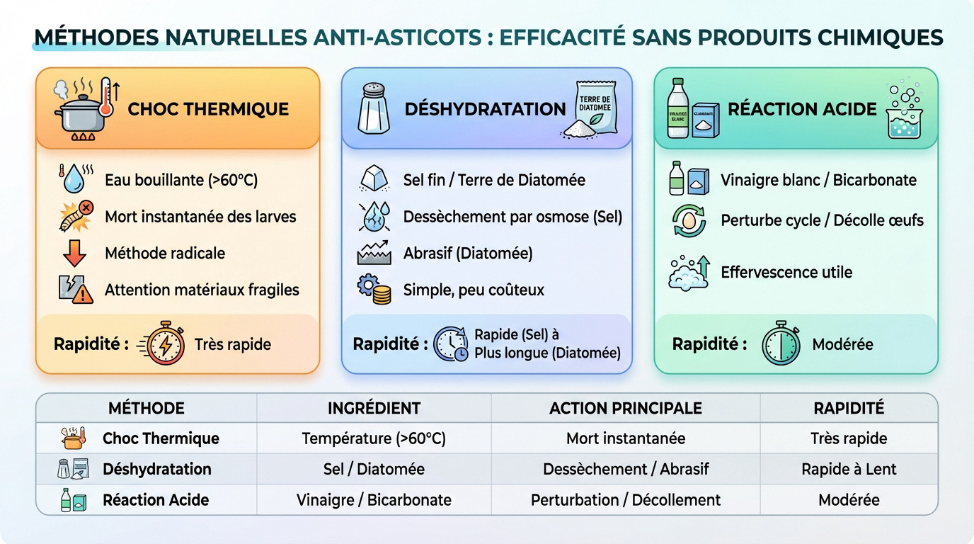 Méthodes naturelles pour éliminer les asticots sans produits chimiques
